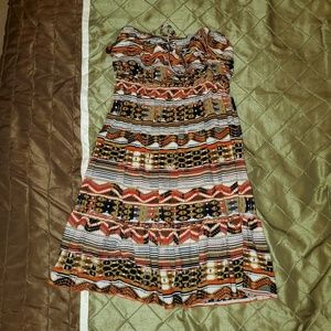 Medium Strapless, ruffle top summer dress
